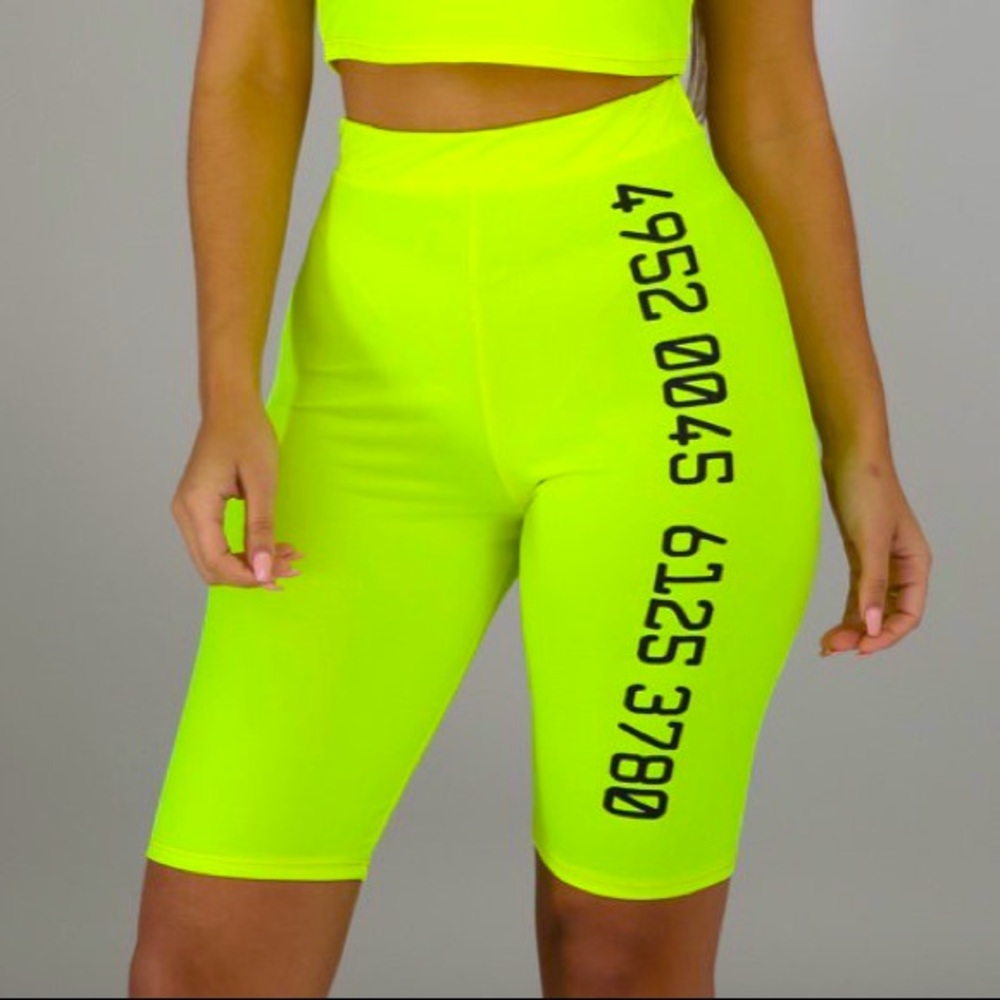 🔴 Neon Yellow shorts